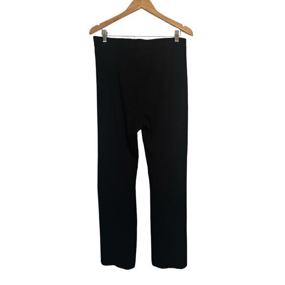 Free Assembly Women's High Waisted Bootcut Leg Pull On Knit Pants Size L Black - Picture 5 of 8